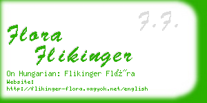 flora flikinger business card
